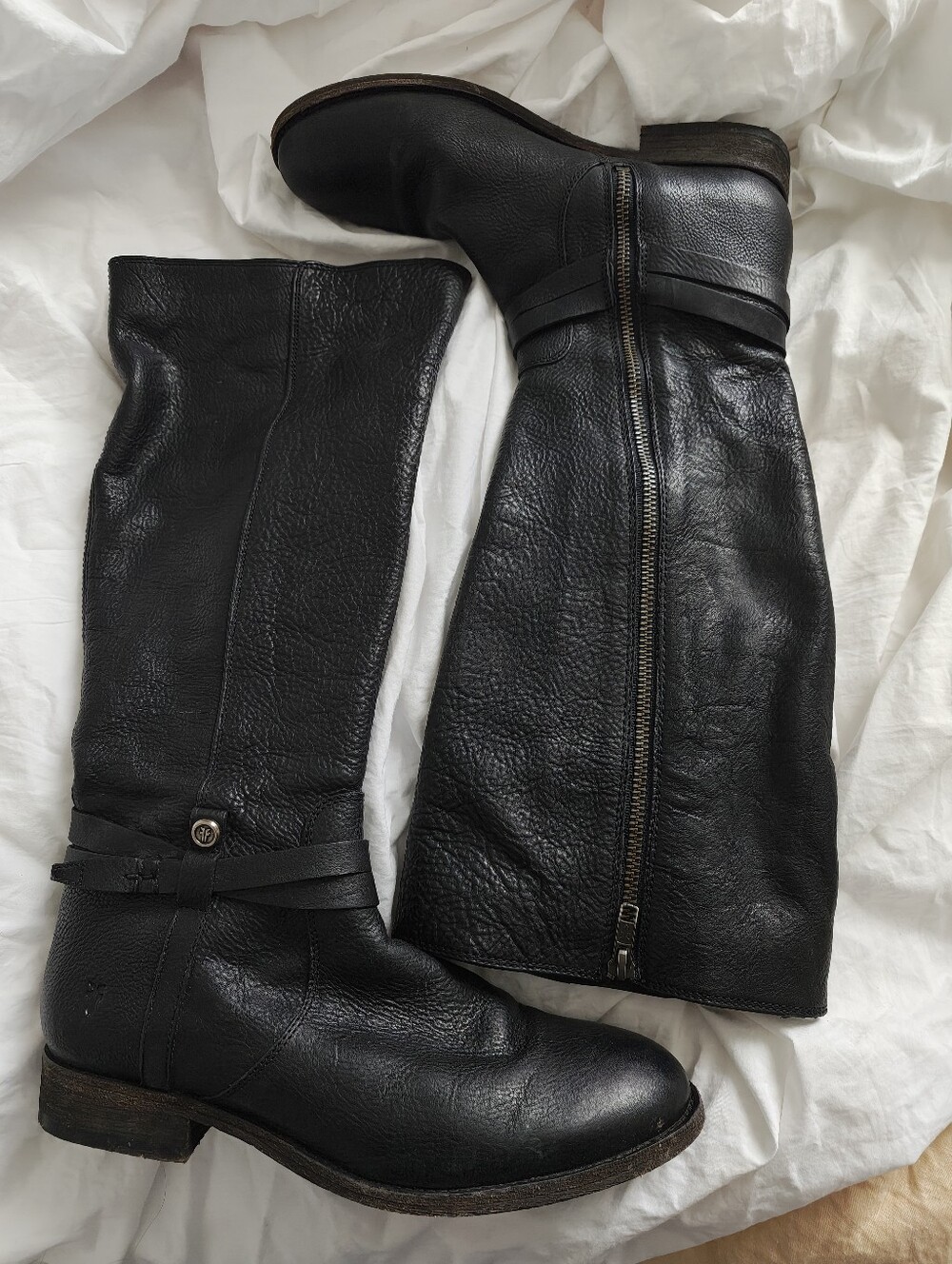 Melissa Belted Tall Wide Calf Size 8 VGUC